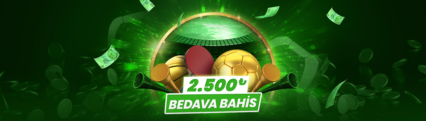 Megablog 2.500 TL BEDAVA BAHİS FIRSATI banner