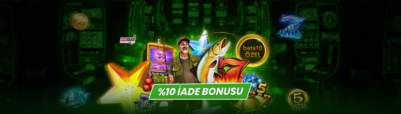ÖZEL SLOTLARDAN HAFTALIK İADE %10 iade bonusu campaign