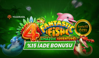 YENİ VE ÖZEL SLOTTAN %15 İADE BONUSU fantastic fish