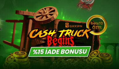 YENİ SLOTTAN FREE SPİN + İADE begins cash truck campaign