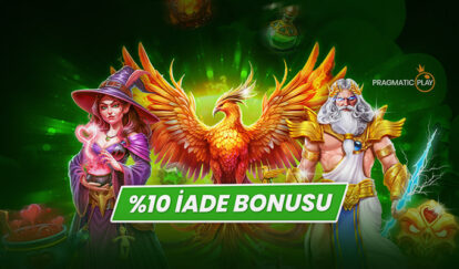 SEÇİLİ OYUNLARDAN HAFTALIK İADE %10 iade bonusu pragmatic play